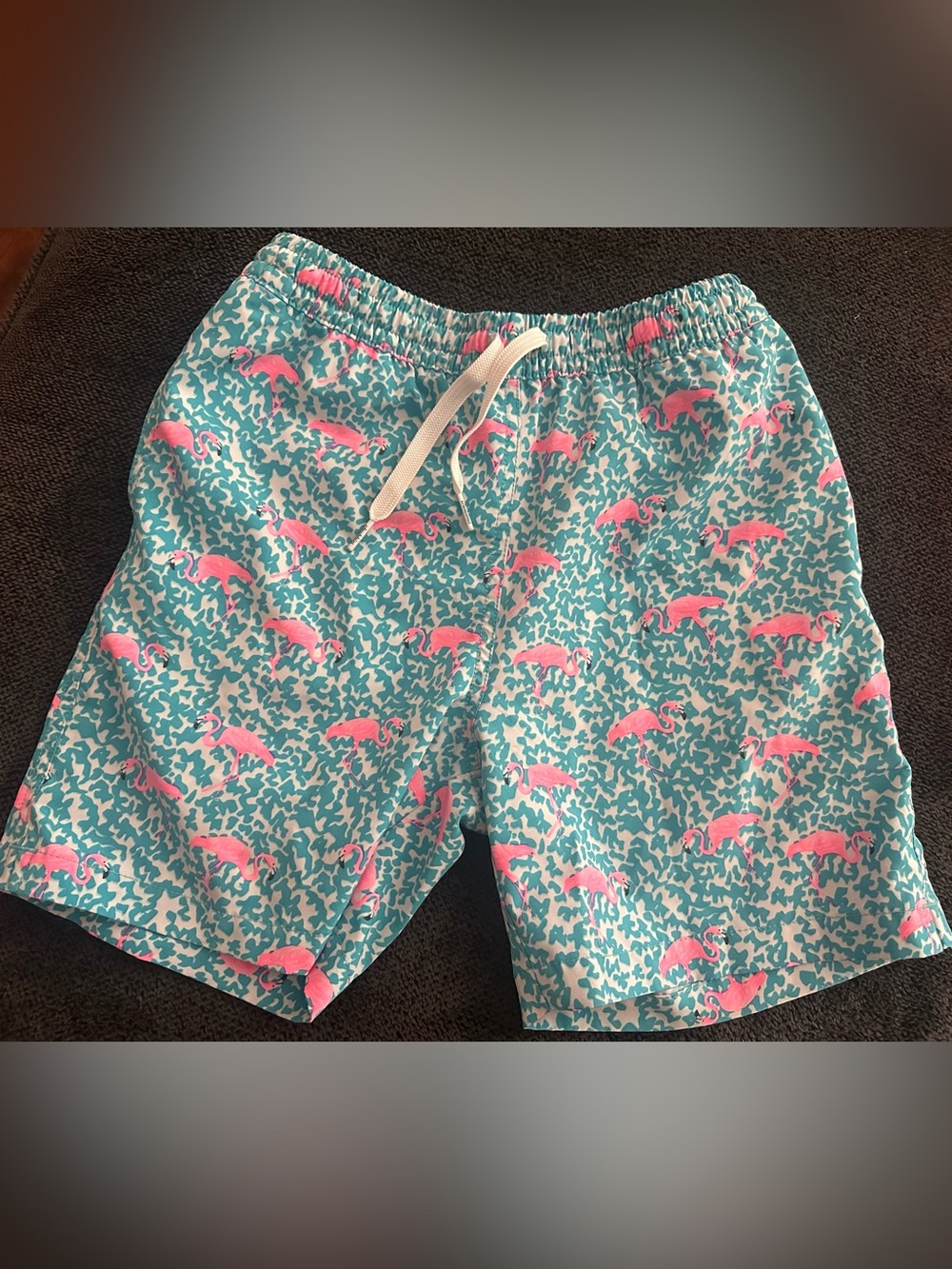 chubbies Kids Flamingo Swim Shorts - Pink & Teal
